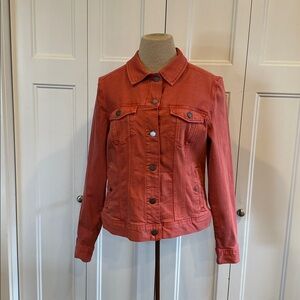 Liverpool LM1004WF Diva Coral Fins Color Classic Jean Jacket
